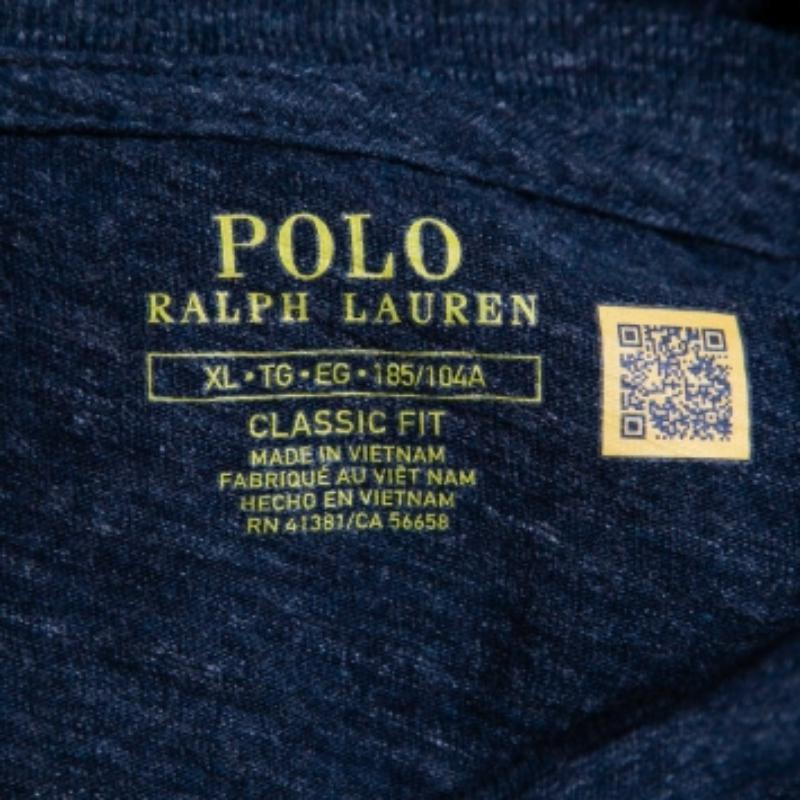 Polo Ralph Lauren Camiseta cuello redondo de algodón bordada con logotipo azul marino XL en Bueno estado para la venta en Dubai, Al Qouz 2