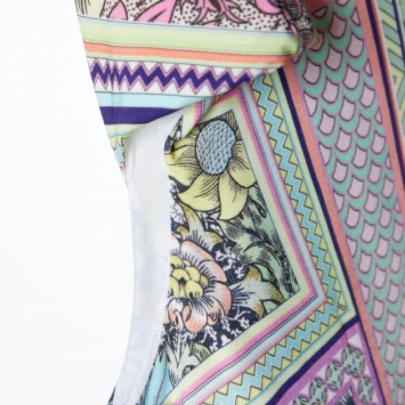 Just Cavalli Camiseta sin mangas de punto estampada multicolor L Gris en venta