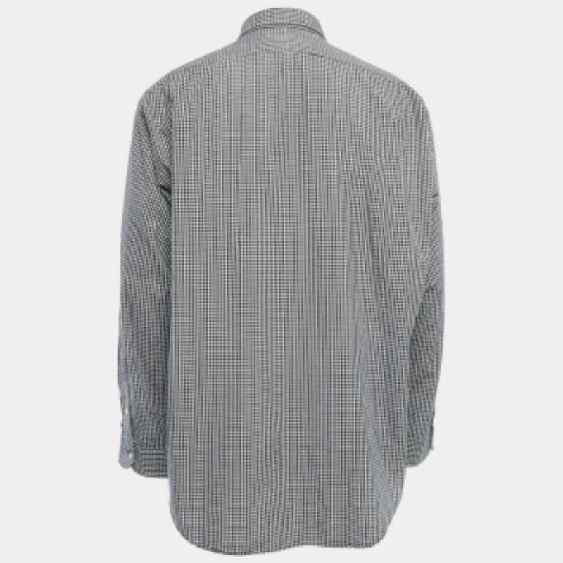 De los hombres Polo Ralph Lauren Mini Camisa de algodón a cuadros con botones y manga larga XL en venta