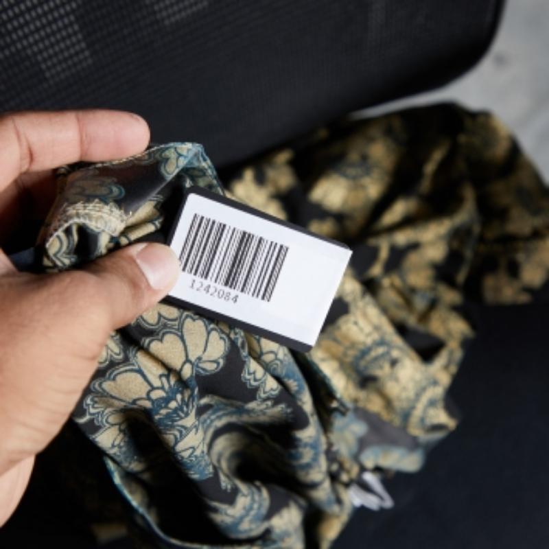 Just Cavalli Tunica in seta stampata nera M. I. in vendita 1