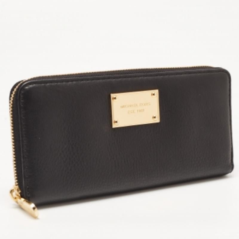 De las mujeres Cartera Jet Set de piel negra con cremallera Michael Kors en venta