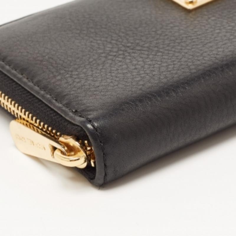 Cartera Jet Set de piel negra con cremallera Michael Kors en venta 3