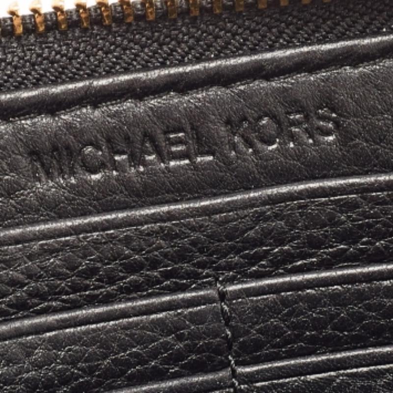 Cartera Jet Set de piel negra con cremallera Michael Kors Negro en venta