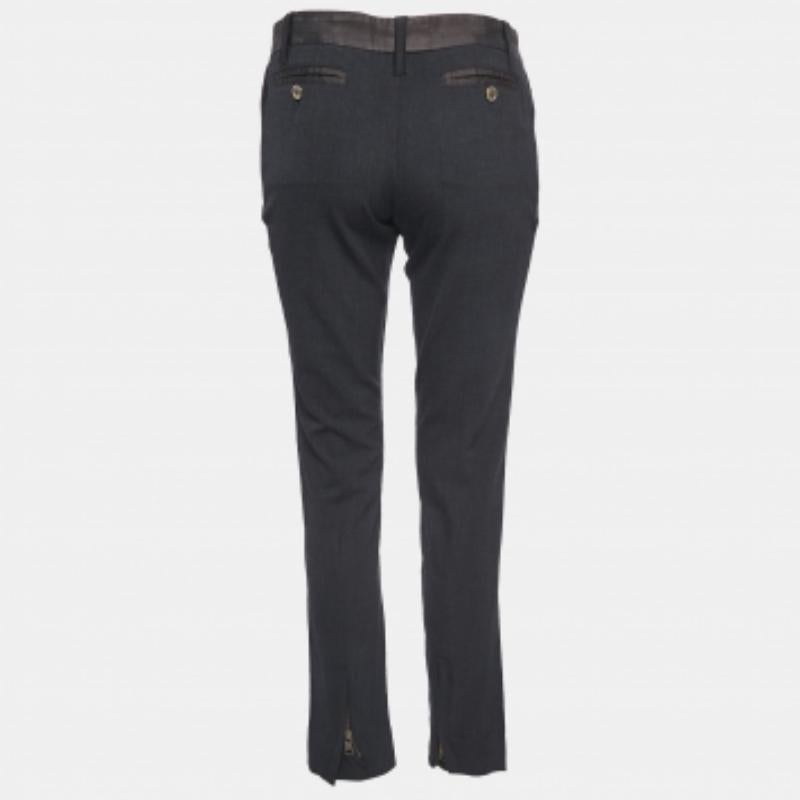 Dolce & Gabbana Schwarze Hose aus Wollmischung S Damen im Angebot