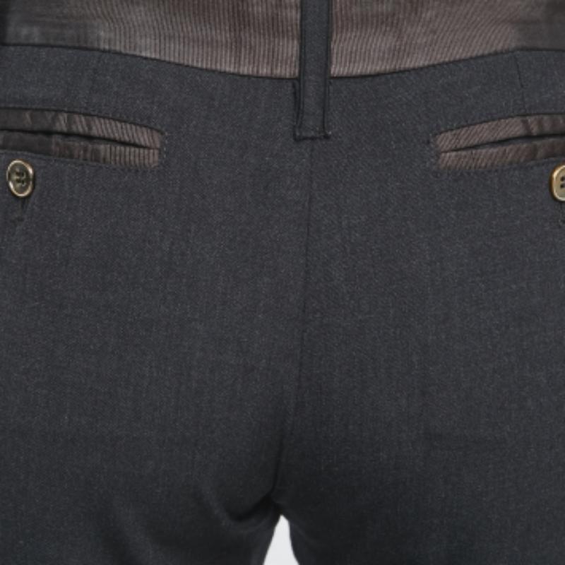 Dolce & Gabbana Schwarze Hose aus Wollmischung S im Angebot 1