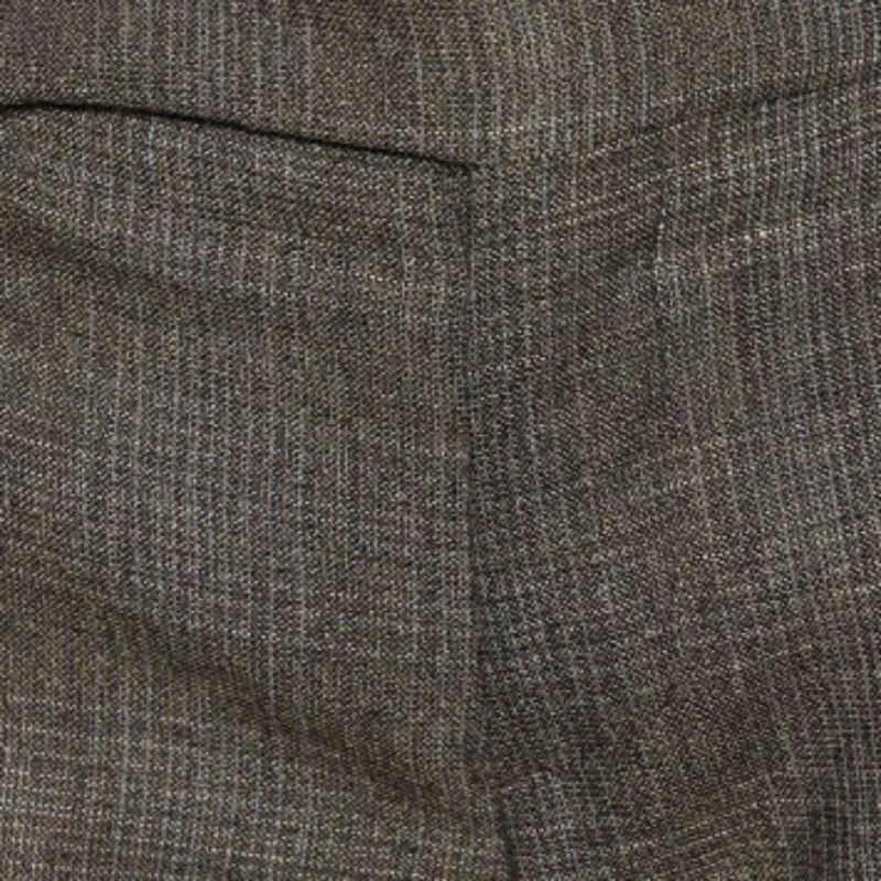 Pantaloni cropped in lana e seta a motivi marroni di Marni S In condizioni buone in vendita a Dubai, Al Qouz 2