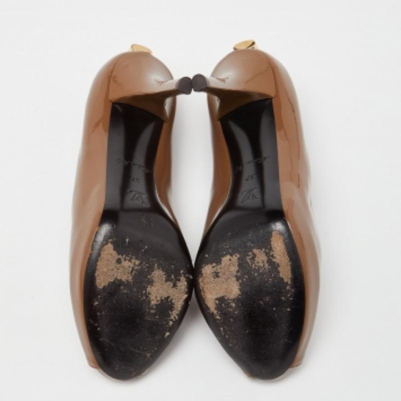 Louis Vuitton charol marrón ¡Oh, de verdad!  Bombas Talla 37 en venta 3
