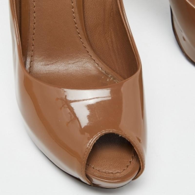 De las mujeres Louis Vuitton charol marrón ¡Oh, de verdad!  Bombas Talla 37 en venta