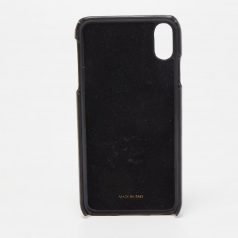 Dolce & Gabbana Housse Devotion en cuir matelassé noir pour iPhone XS Excellent état - En vente à Dubai, Al Qouz 2