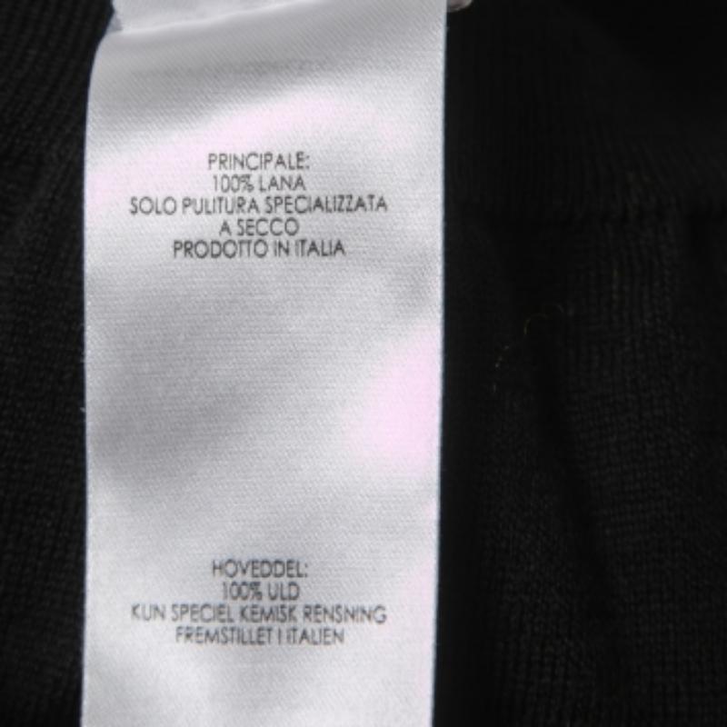 Victoria Beckham - Top sans manches à col roulé en tricot de laine noir S Pour femmes en vente