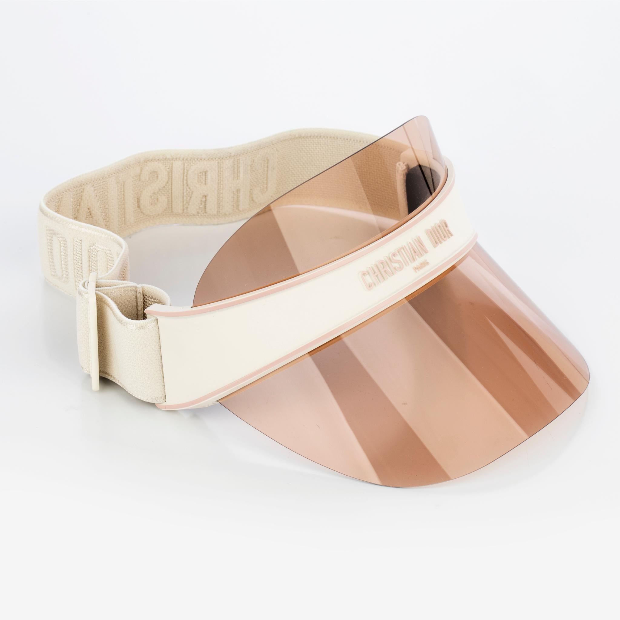 Christian Dior Ecru Club V1U Visiera parasole colorata in vendita 2