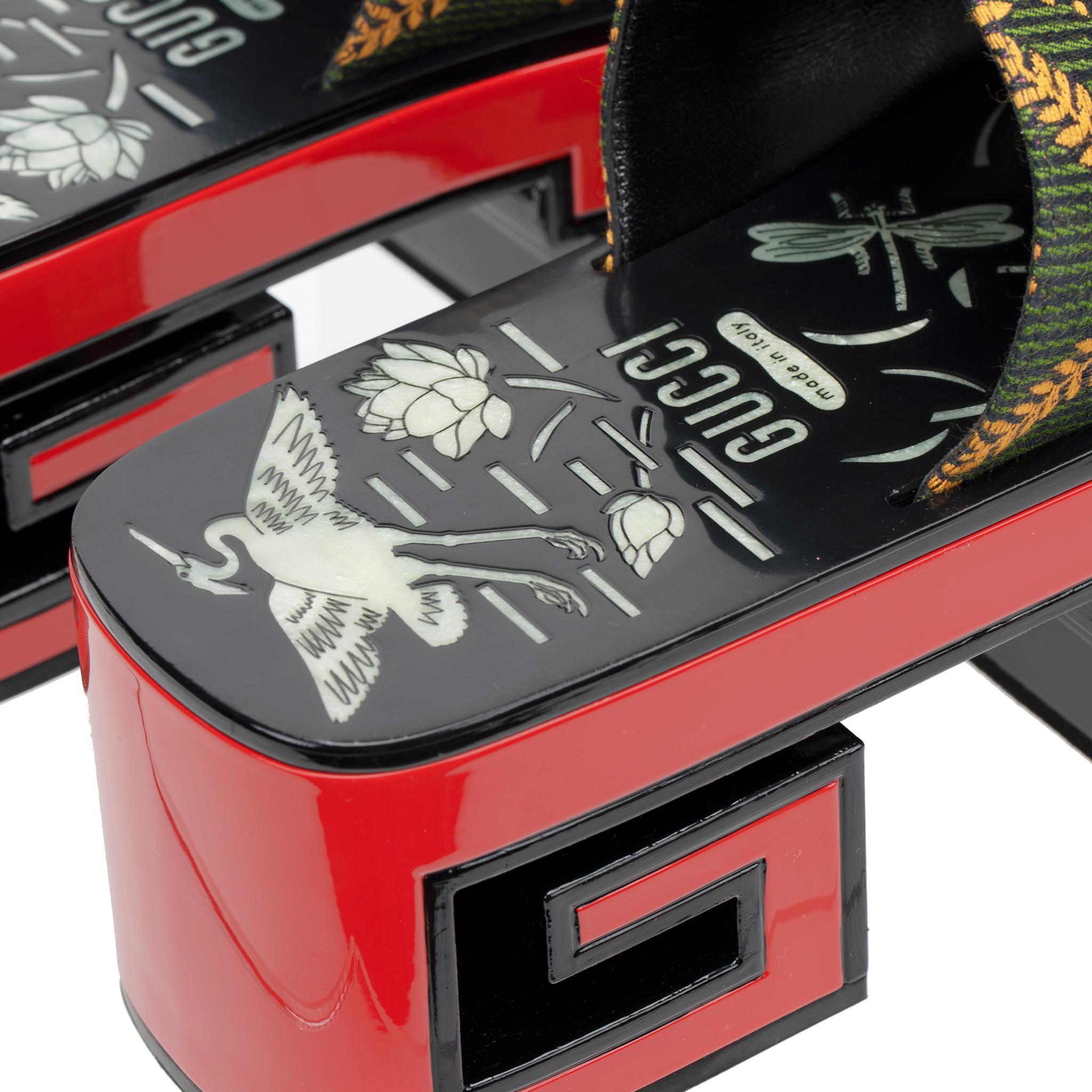 Gucci Plataforma Rosa Slides Rojo 38 IT en venta 1