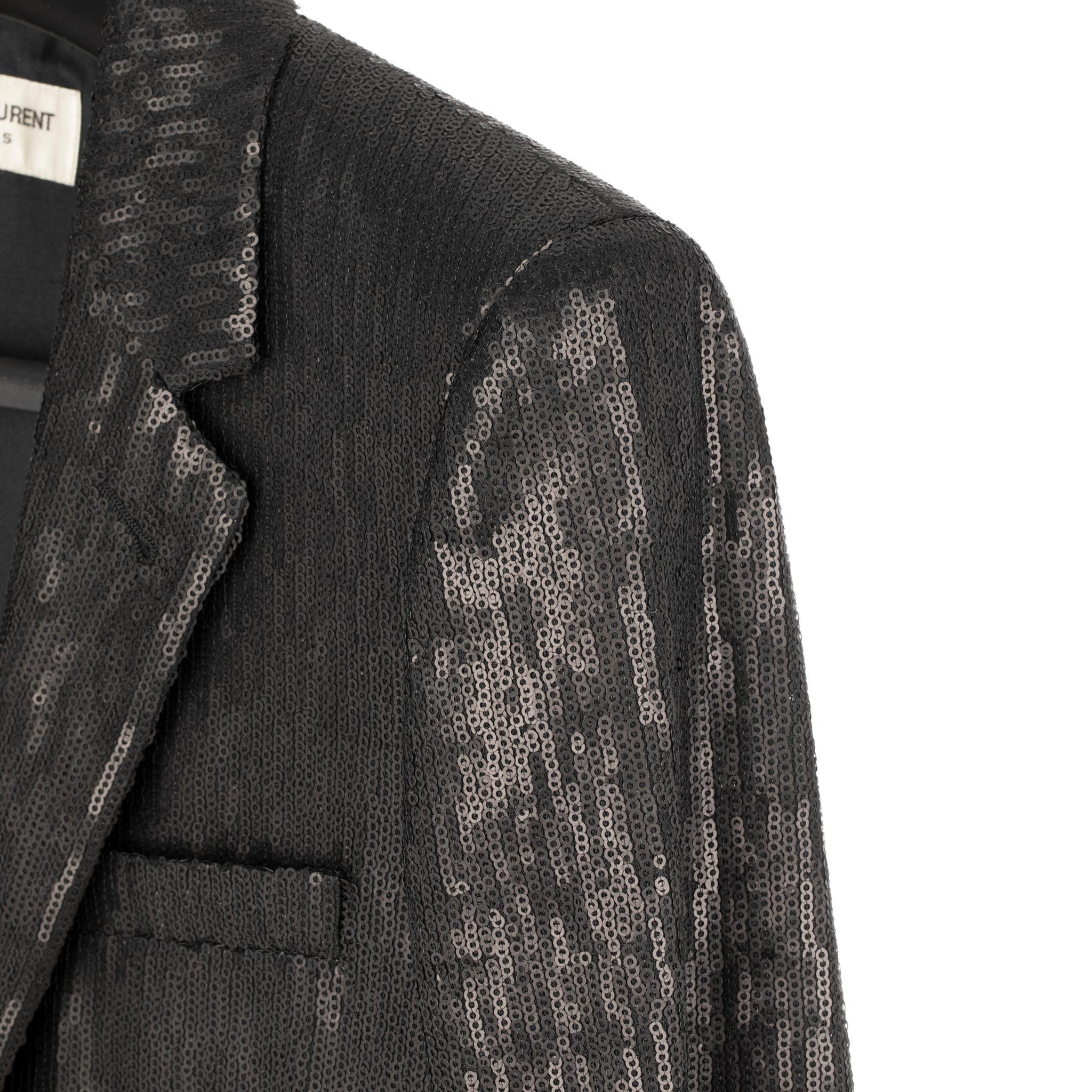 Yves Saint Laurent Veste de soirée Noir Paillettes 34 Fr Pour femmes en vente