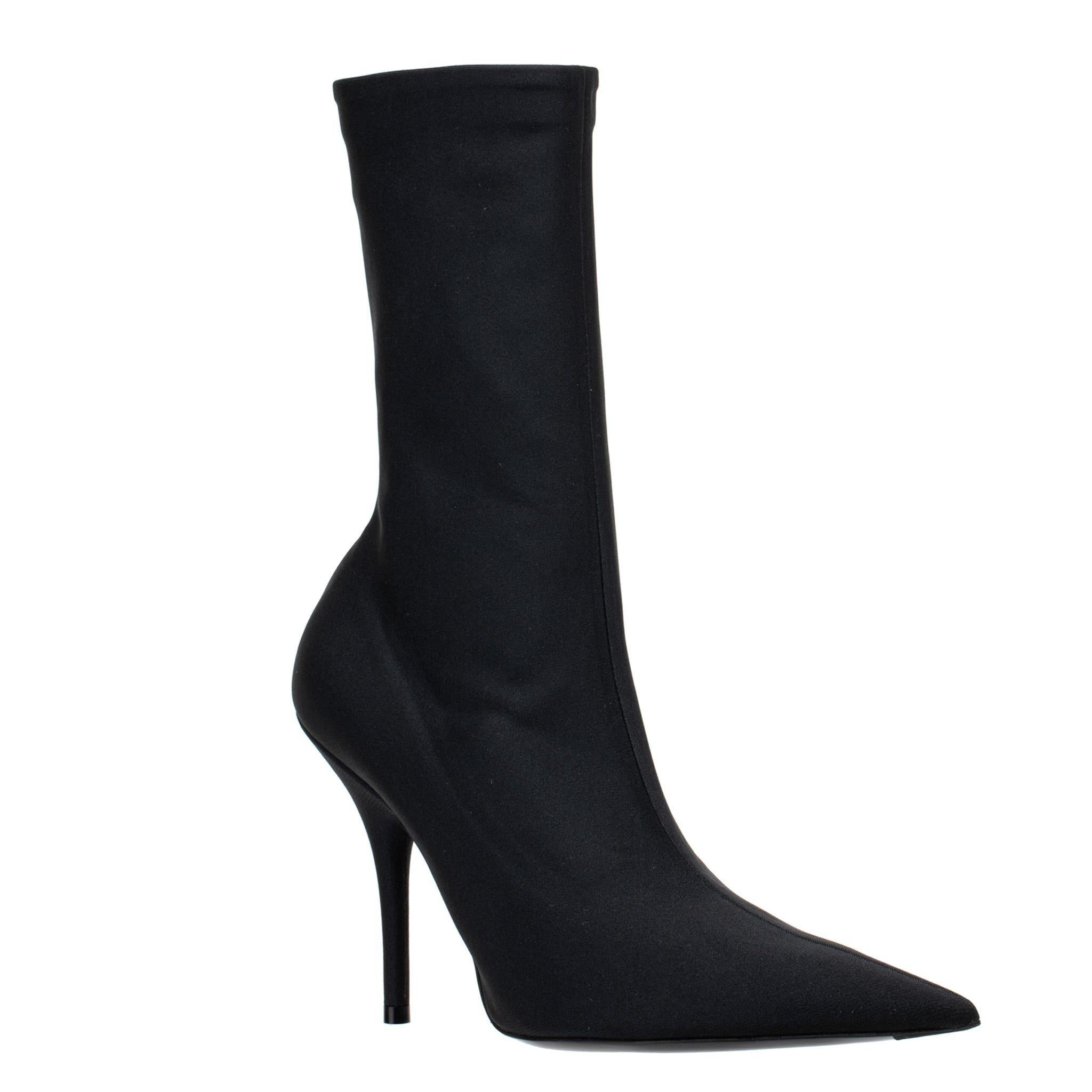 Balenciaga Stivale in maglia elastica nero 36 FR 3