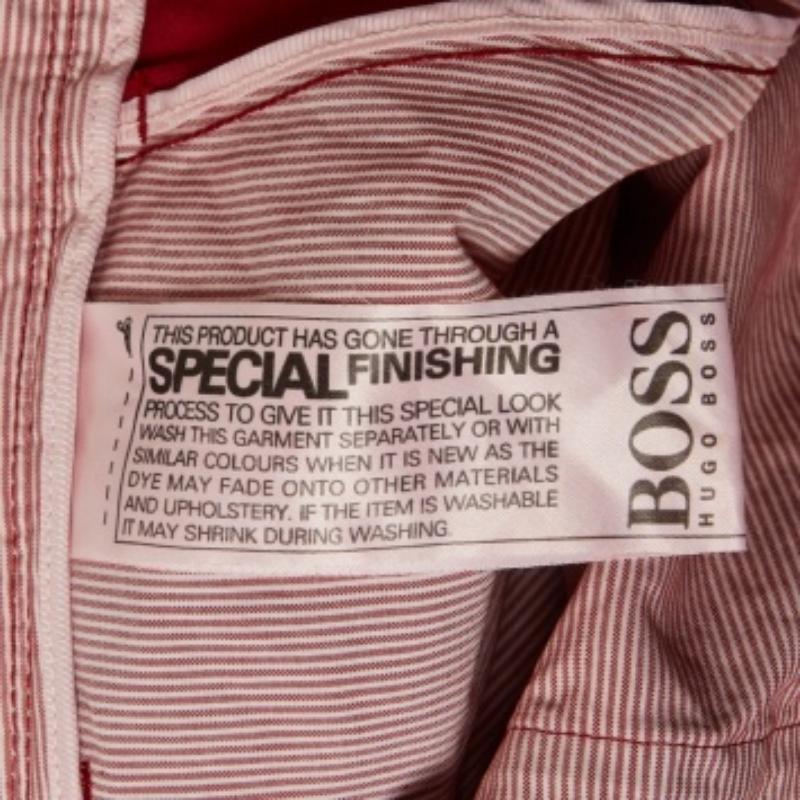 Boss By Hugo Boss Pantalón Regular de Algodón Rojo L en venta 1