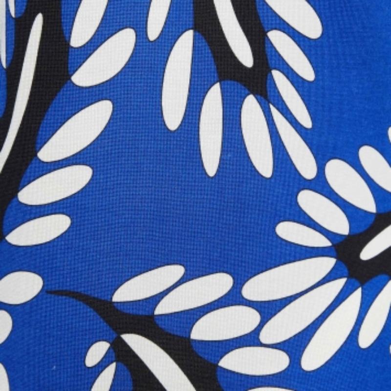 Diane von Furstenberg Bleu Robe Kaden en jersey imprimé M en vente 1