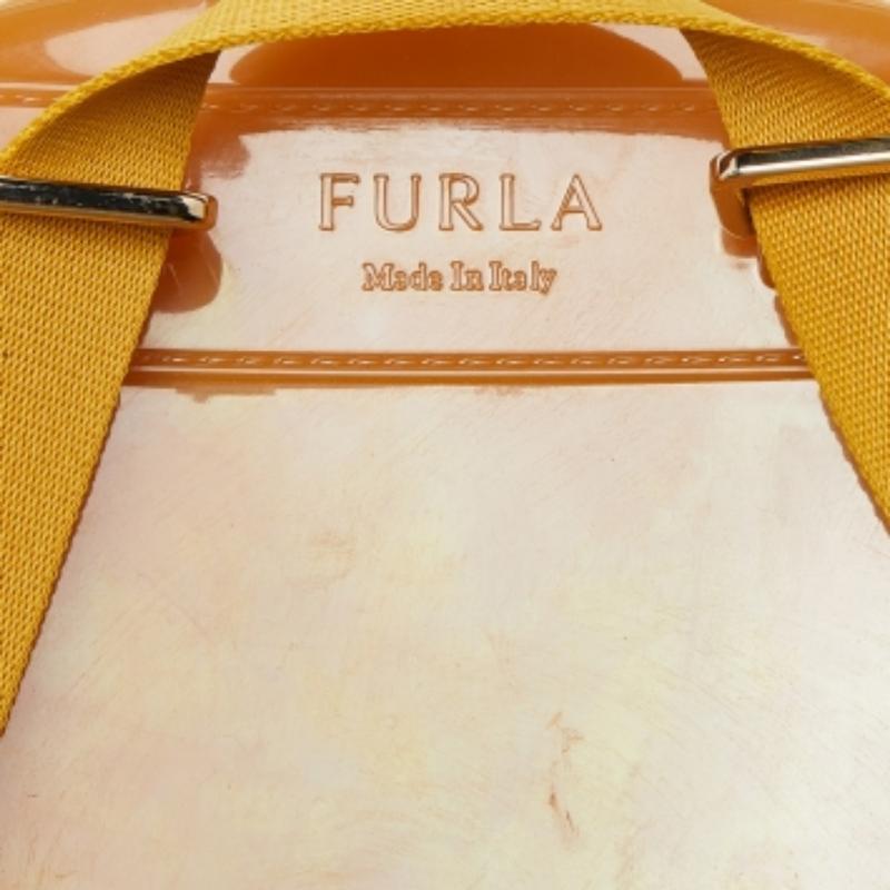De las mujeres Furla Mochila Caramelo Goma Amarillo en venta