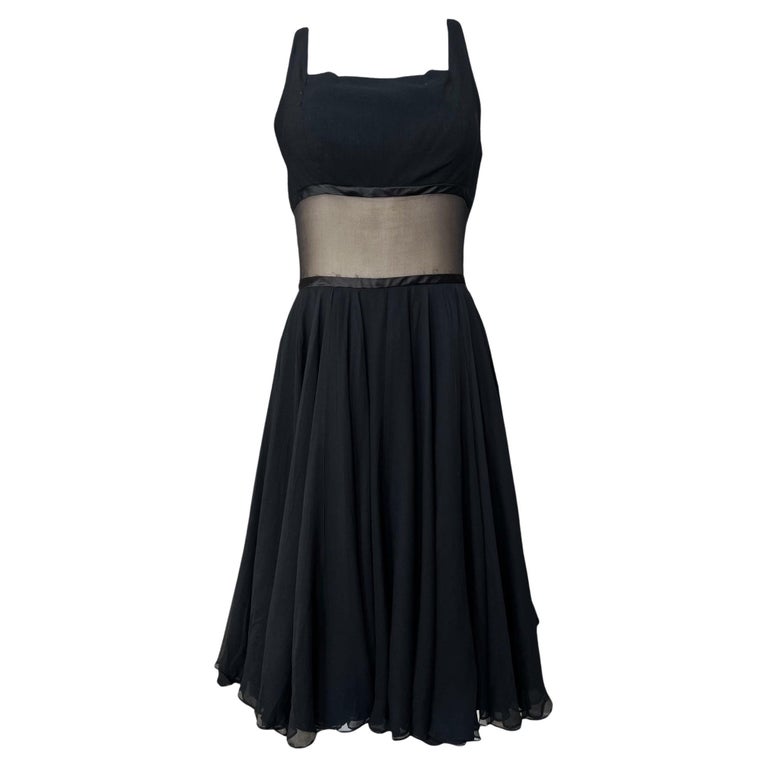 sachin and babi light blue dress Vintage Retro Fashion Midi Dress Chiffon Black Dress Ladies Summer Prom  Dress main image 0
