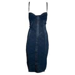 Dolce & Gabbana Y2K Black Mesh Lingerie Dress with Built In Bra