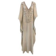 Lorena Sarbu White Jeweled Caftan