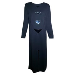 Pierre Cardin Haute Couture Mod Geometric Appliqué Shift Dress, 1980s