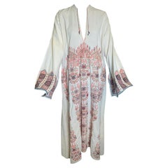 Traditional Greek Hand Embroidered Full Length Tunic, Early 20th Century