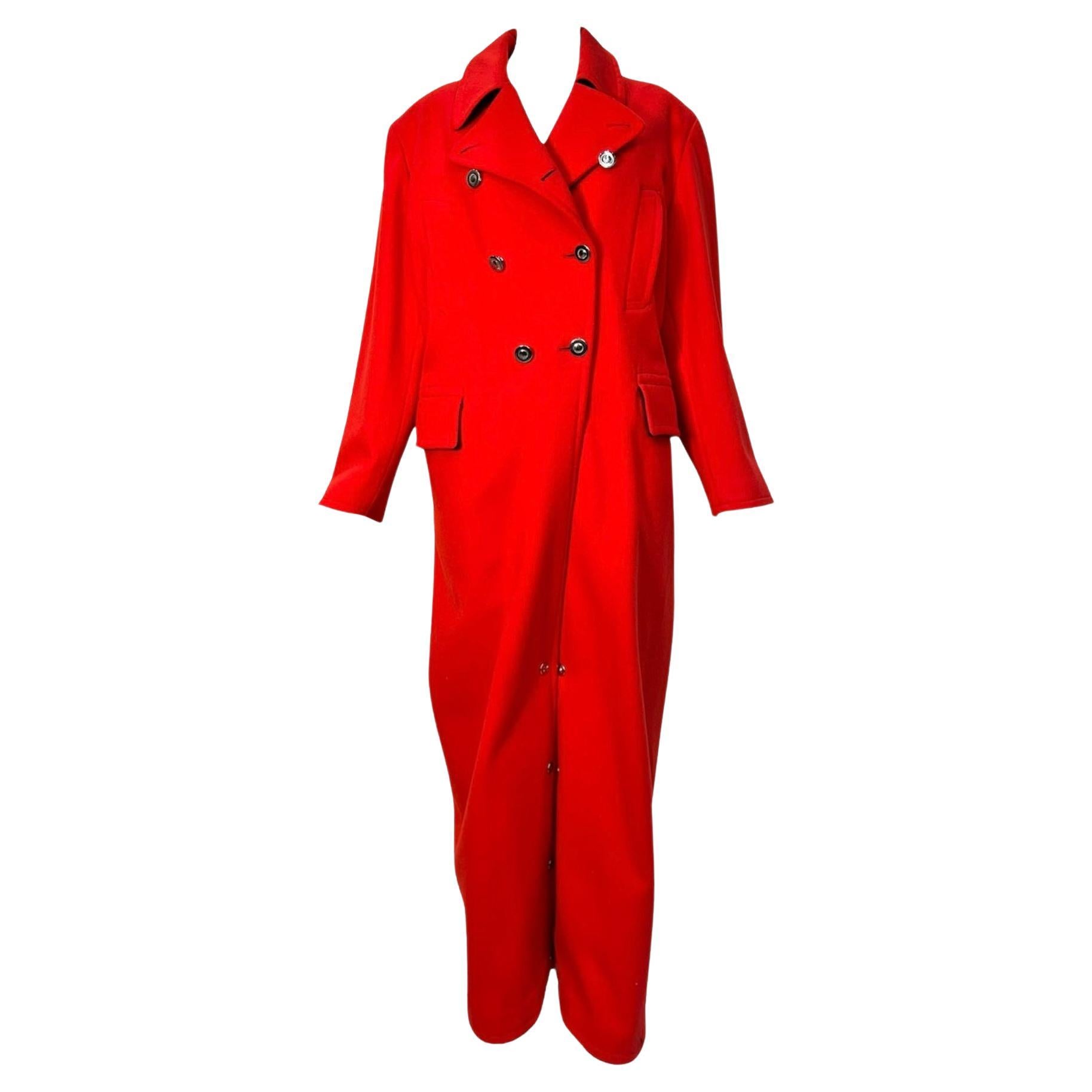 Jean Paul Gaultier F/W 1992 Red Convertible Coat Jumpsuit with Photograph Lining For Sale