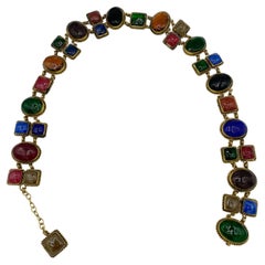 Chanel Lifetime Gripoix Pate de Verre Chain Belt, 1960s