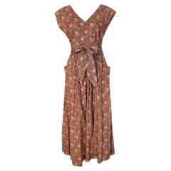 Ralph Lauren Early Floral Cottage Core Cotton Prairie Dress, 1980s