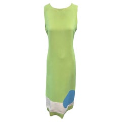 Pierre Cardin Mod Pastel Color Block Op Art Maxi, 1960s