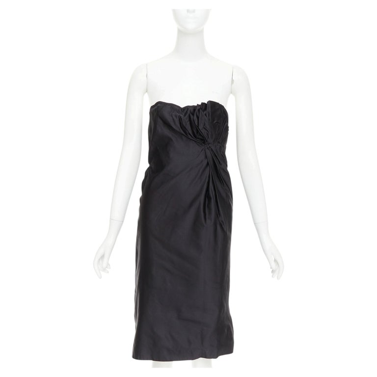 prada black corset dress Prada Prada Fall 2008 Black Wool Felt Corset Bust Dress