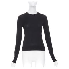 THEORY : pull chaud à col rond et manches longues, en maille fine mélangée de laine, taille P XS