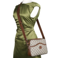 Gucci GG Supreme Monogram Interlocking G Messenger Shoulder Bag