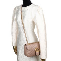 Gucci Calfskin Matelasse GG Marmont Shoulder Bag