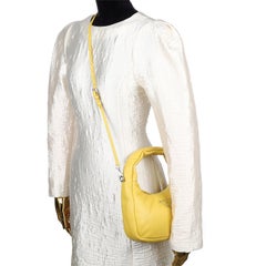 Prada Soft Padded Nappa Leather Mini Bag in Yellow