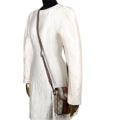 Gucci GG Supreme Monogram Web Ophidia Phone Crossbody