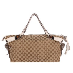 Borsa a tracolla in pelle Gucci GG Bamboo