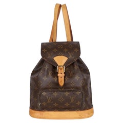 Louis Vuitton Montsouris MM Brown Monogram Canvas Unisex Backpack