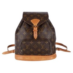 Louis Vuitton Montsouris MM – Brauner Rucksack aus Monogram-Canvas, Unisex