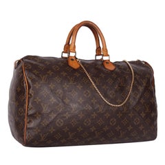 Louis Vuitton Monogram Speedy 40 aus braunem Canvas, 1992, Schulranzen