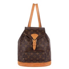 Louis Vuitton Monogram Montsouris MM Backpack in Brown
