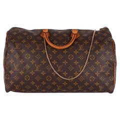 Louis Vuitton Monogram Speedy 40 Satchel with Strap in Brown, 1992