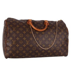 Louis Vuitton Monogram Speedy 40 Satchel with Strap in Brown, 1992