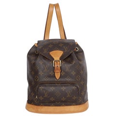 Louis Vuitton Montsouris Monogram Canvas Backpack MM Brown