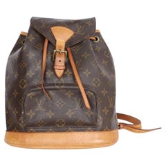 Louis Vuitton Montsouris Monogram Canvas Backpack MM Brown