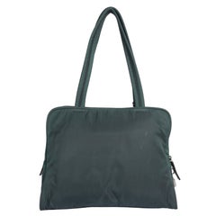 Prada Tessuto Nylon Shoulder Bag Green