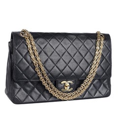 Chanel Classic 25 Double Flap Lambskin Leather Black