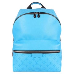Louis Vuitton Discovery Leather Backpack GM in Blue