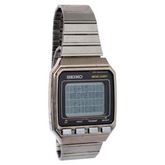Montre-agenda Seiko en acier inoxydable, en très bon état, du XXIe siècle