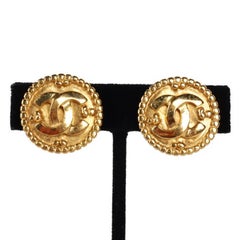 Chanel CC 24-Karat-Gold-Ohrclips, 1996
